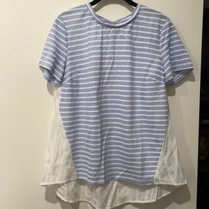 English Factory Blue and White Top